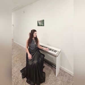 Dark Gray Sequin Gown